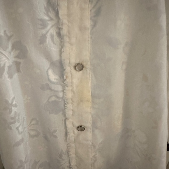 UNISEX WHITE BUTTON-UP SHIRT - Picture 4 of 7